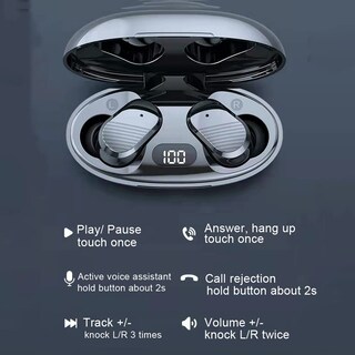 Foto 7 | Auriculares Invisibles Inalámbricos Nvahva Sleep Con Micrófono - Venta Internacional.
