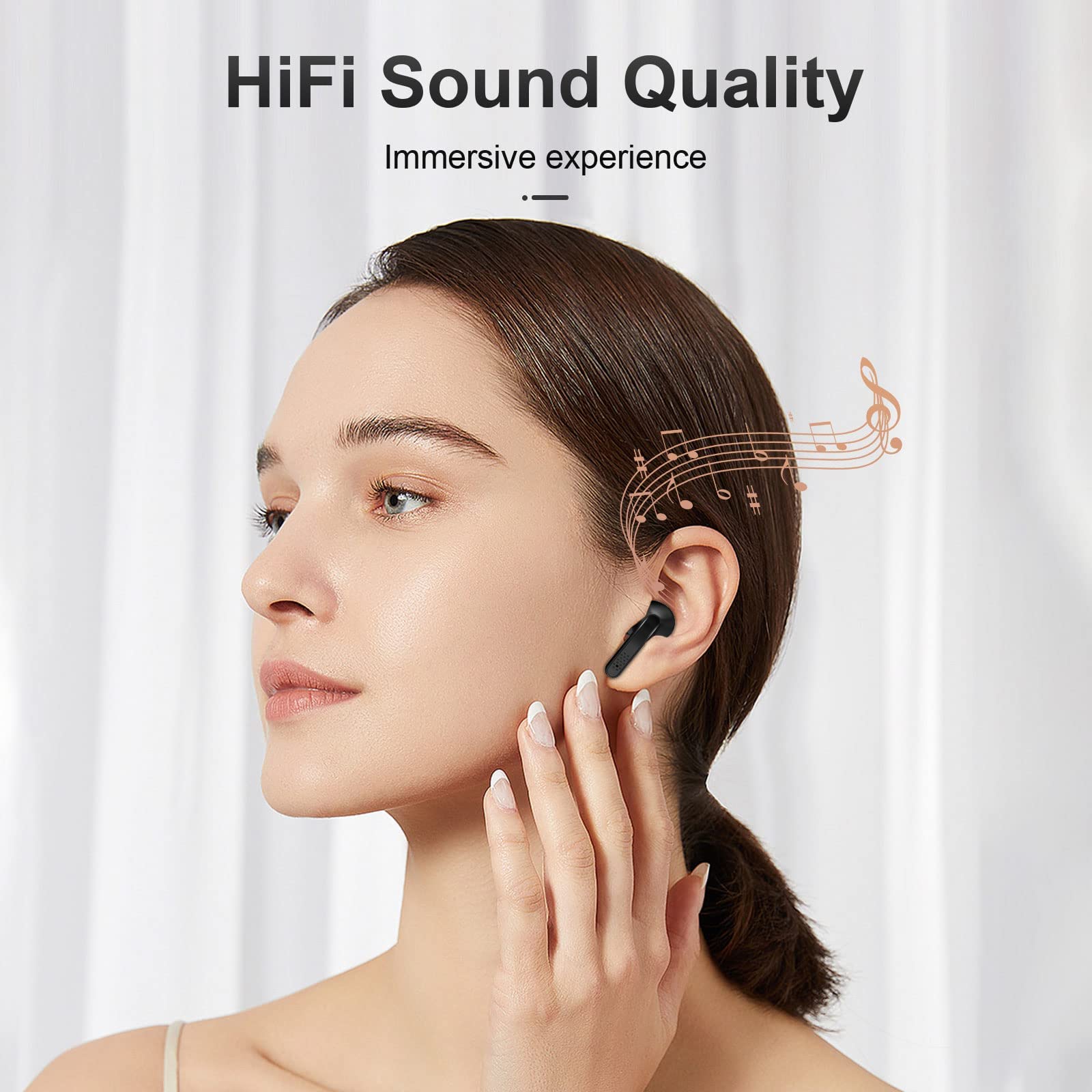 Foto 3 pulgar | Auriculares True Wireless Feans A3 Bluetooth 5.3 con Micrófono color Negro - Venta Internacional