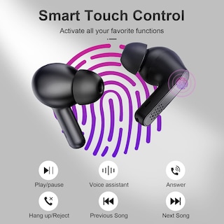 Foto 3 | Auriculares True Wireless Feans A3 Bluetooth 5.3 con Micrófono color Negro - Venta Internacional