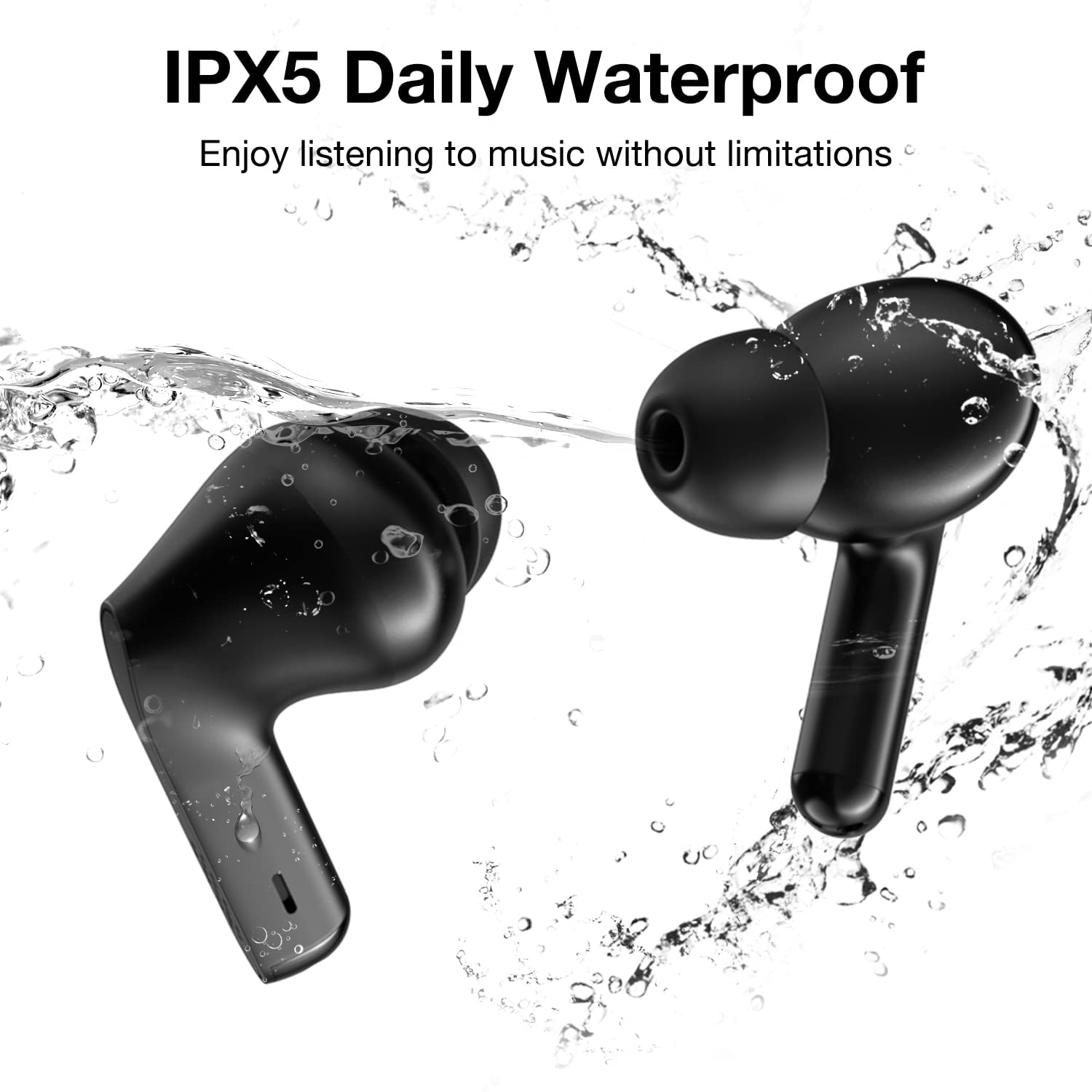 Foto 6 pulgar | Auriculares True Wireless Feans A3 Bluetooth 5.3 con Micrófono color Negro - Venta Internacional