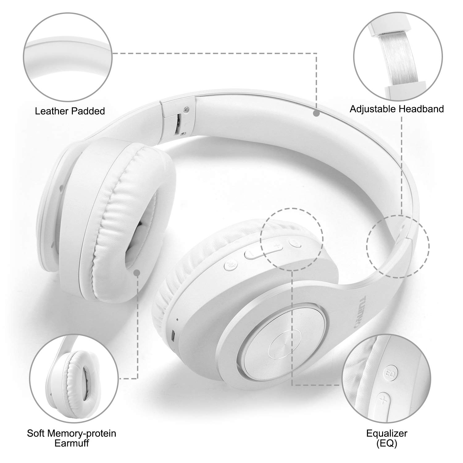 Foto 6 pulgar | Audífonos Inalámbricos Tuinyo Blancos con Bluetooth-Venta Internacional