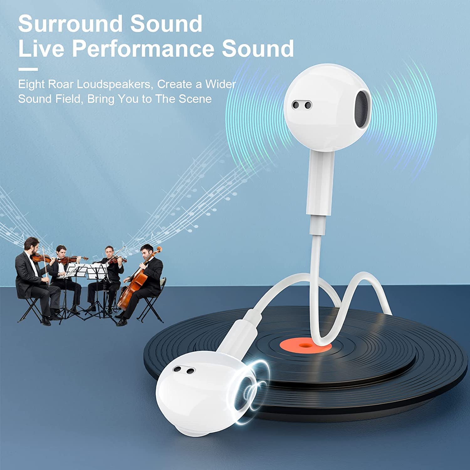 Foto 7 pulgar | Auriculares Con Cable Eashion Con Micrófono Para Iphone - Venta Internacional.