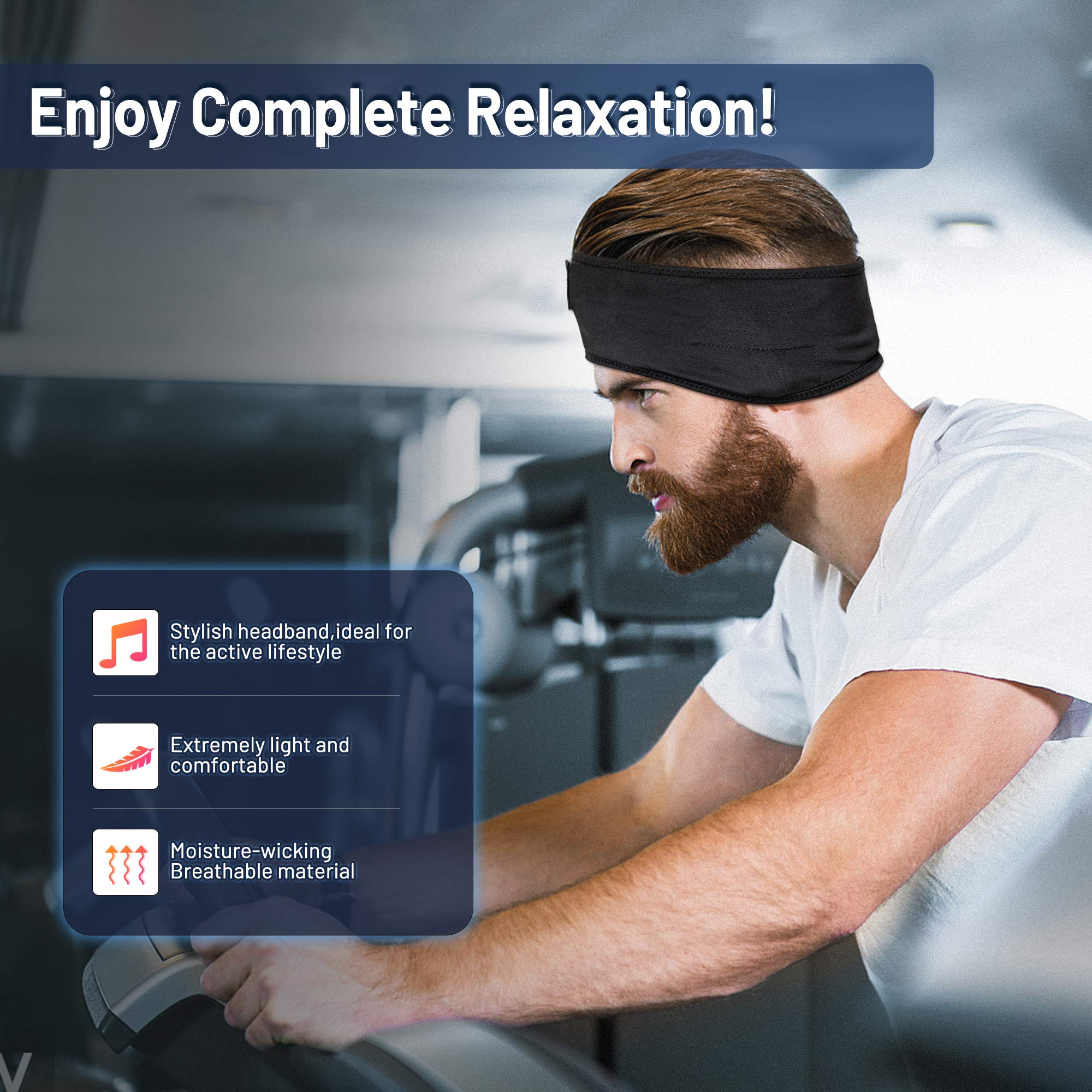 Foto 5 pulgar | Diadema Deportiva Lavince con Auriculares Bluetooth Ultrafinos - Venta Internacional