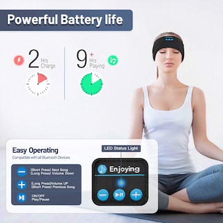 Foto 5 | Diadema Deportiva Lavince con Auriculares Bluetooth Ultrafinos - Venta Internacional