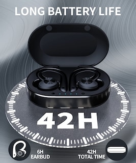Foto 3 | Auriculares Inalámbricos EUQQ Bluetooth 5.3 42 Horas de Reproducción con Micrófono - Venta Internacional