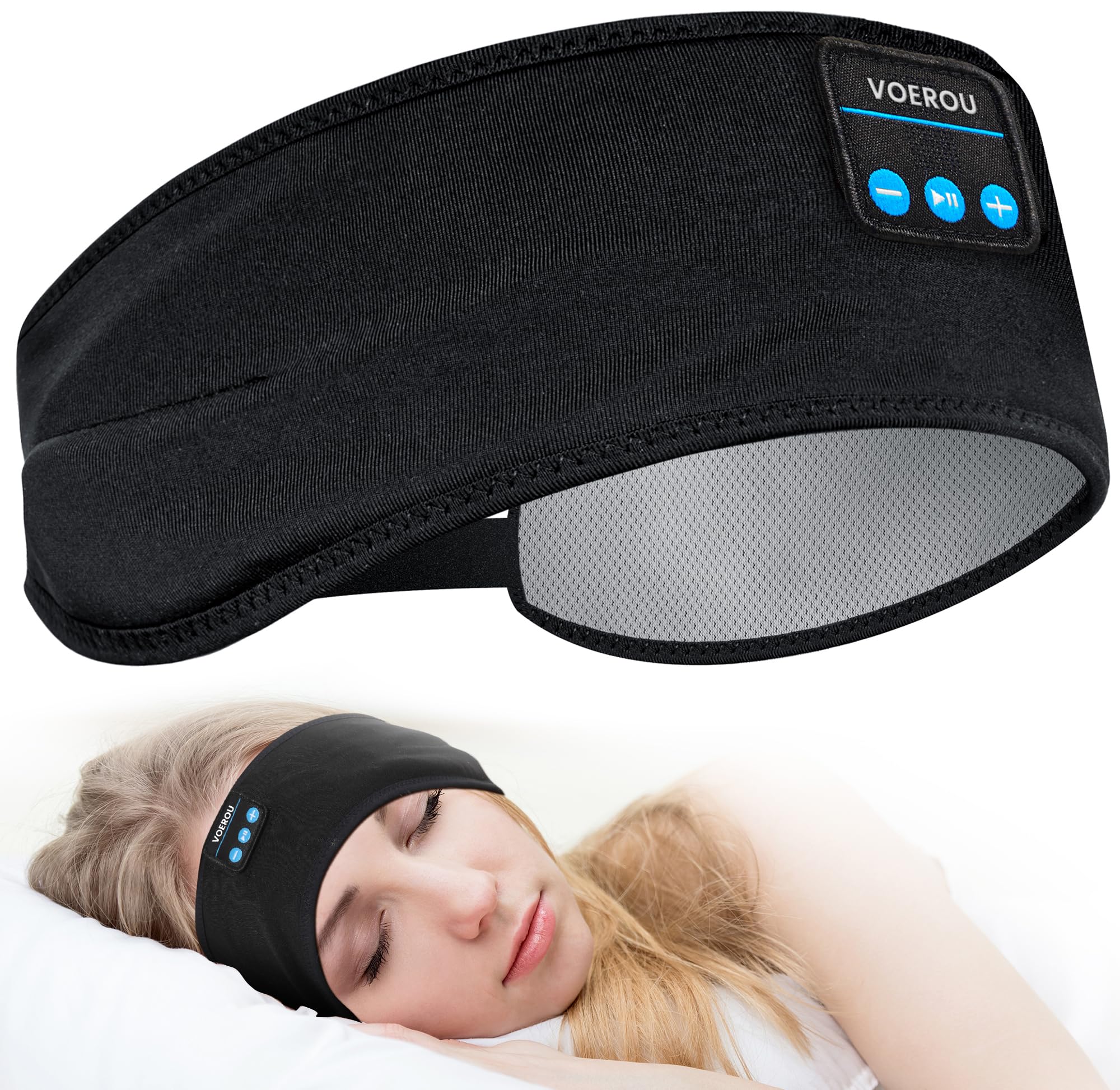 Diadema Ajustable Bluetooth para Auriculares para Dormir Voerou - Venta Internacional