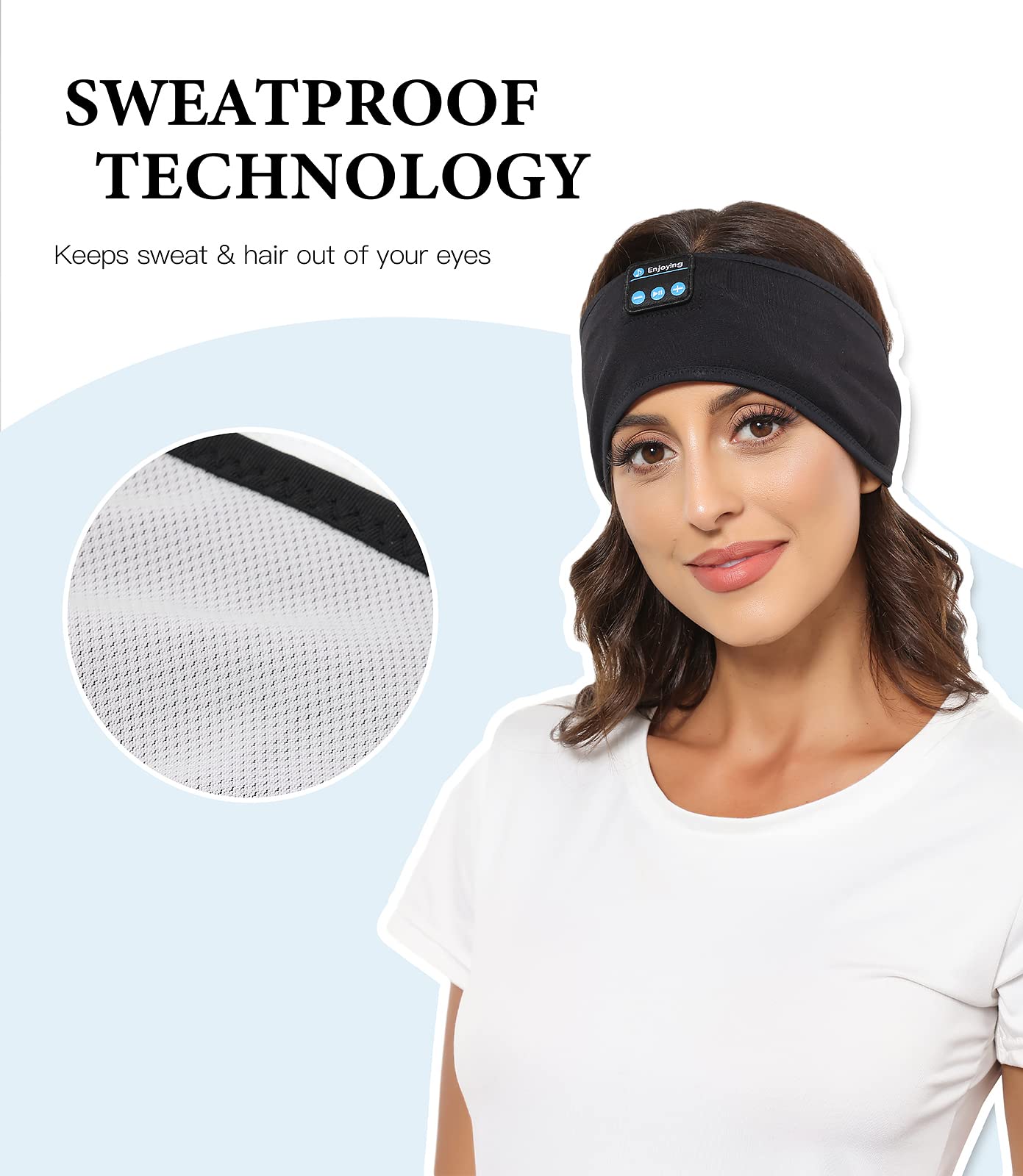 Foto 3 pulgar | Diadema Ajustable Bluetooth para Auriculares para Dormir Voerou - Venta Internacional