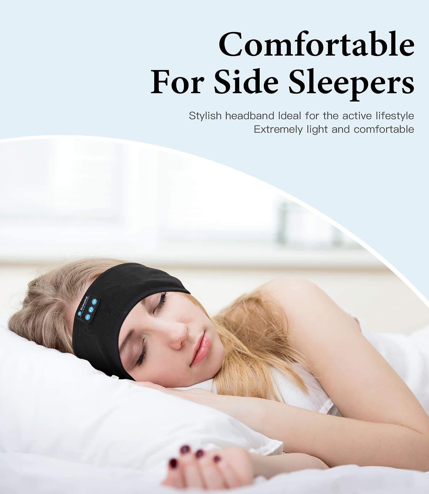 Foto 3 | Diadema Ajustable Bluetooth para Auriculares para Dormir Voerou - Venta Internacional