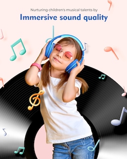 Foto 3 | Auriculares Klylop Kids con Micrófono Externo de Cable - Venta Internacional