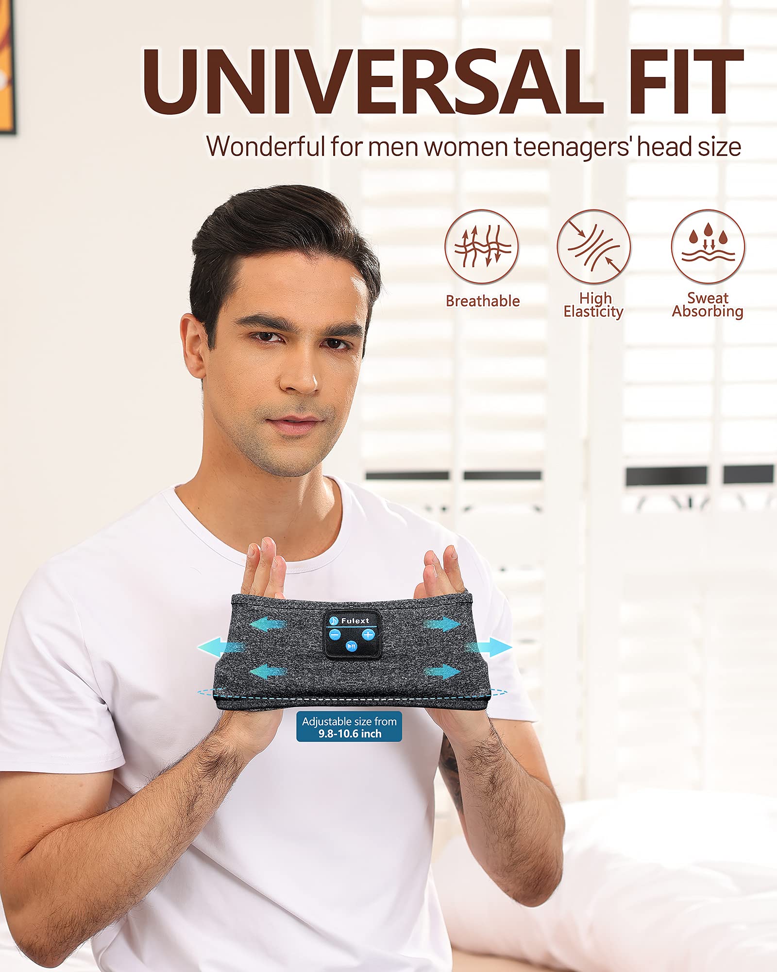 Foto 6 pulgar | Tiara tipo Auricular Perytong Gris con Bluetooth-Venta Internacional