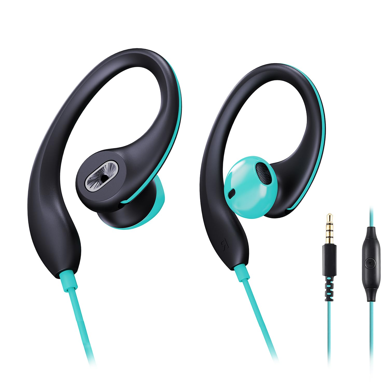 Auriculares Intraurales Deportivos Mucro con Gancho y Cable para Oreja  - Venta Internacional