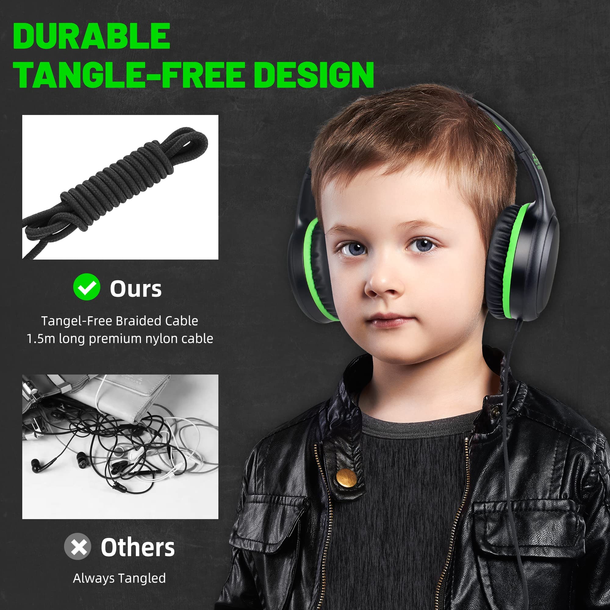 Foto 7 pulgar | Auriculares con Cable Ukelala Green - Venta Internacional