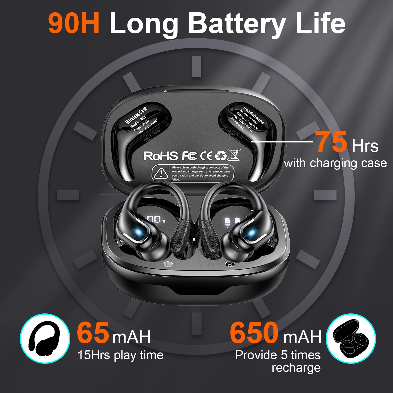 Foto 2 | Auricular Inalámbrico Ltinist Bluetooth 5.3 75h con Batería IP7 - Venta Internacional