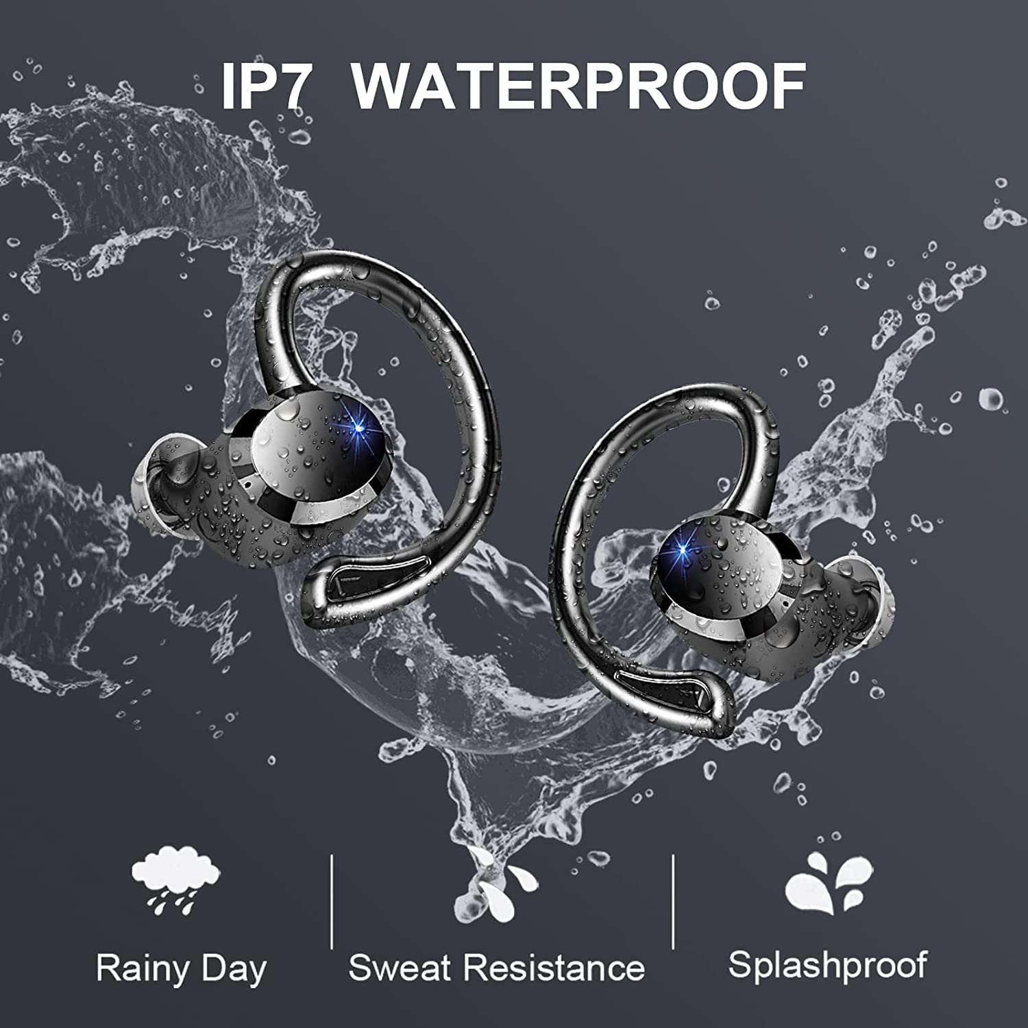 Foto 7 pulgar | Auriculares Inalámbricos Dascert Sport Bluetooth 5.3 Con Ganchos Ip7 - Venta Internacional.