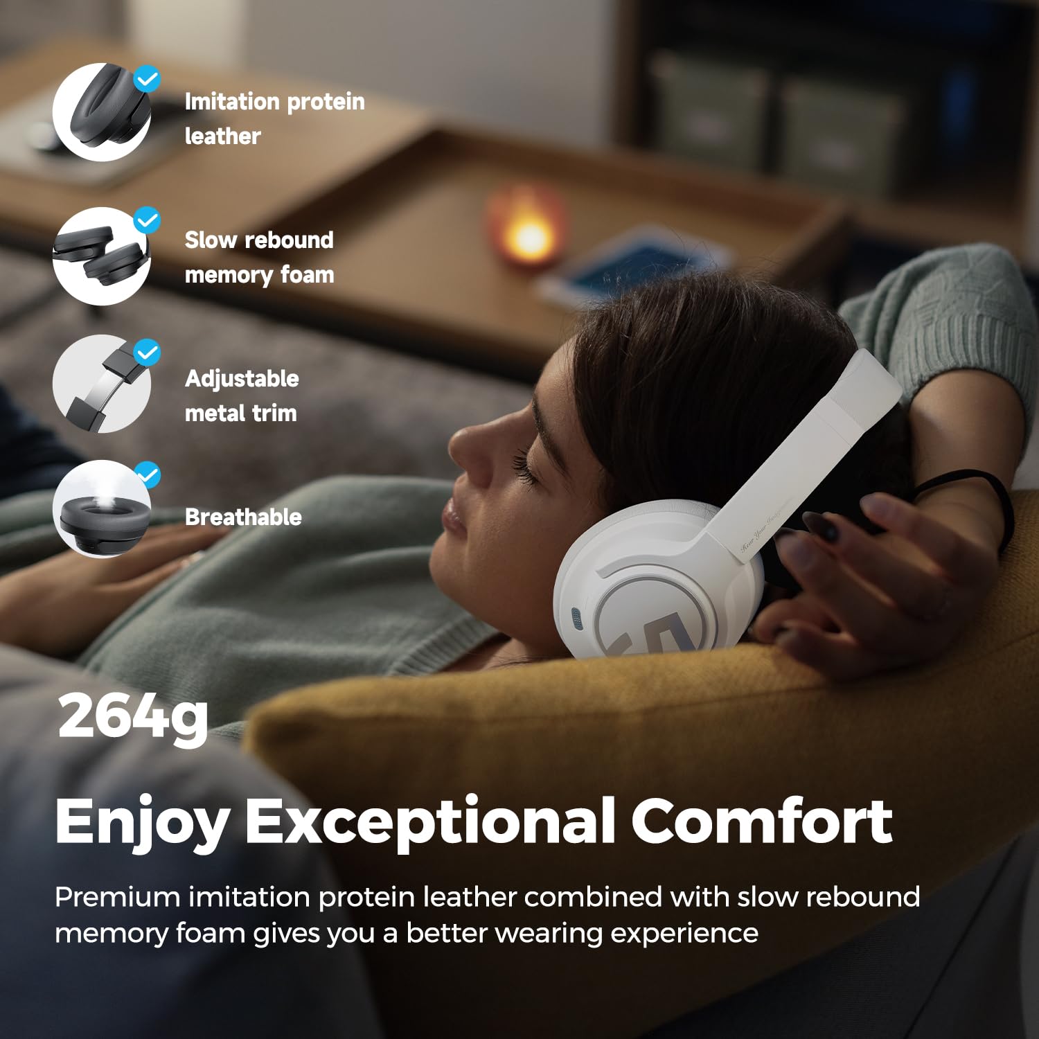 Foto 5 pulgar | Auriculares Soundpeats Space Hybrid Anc Bluetooth 5.3 123h - Venta Internacional.