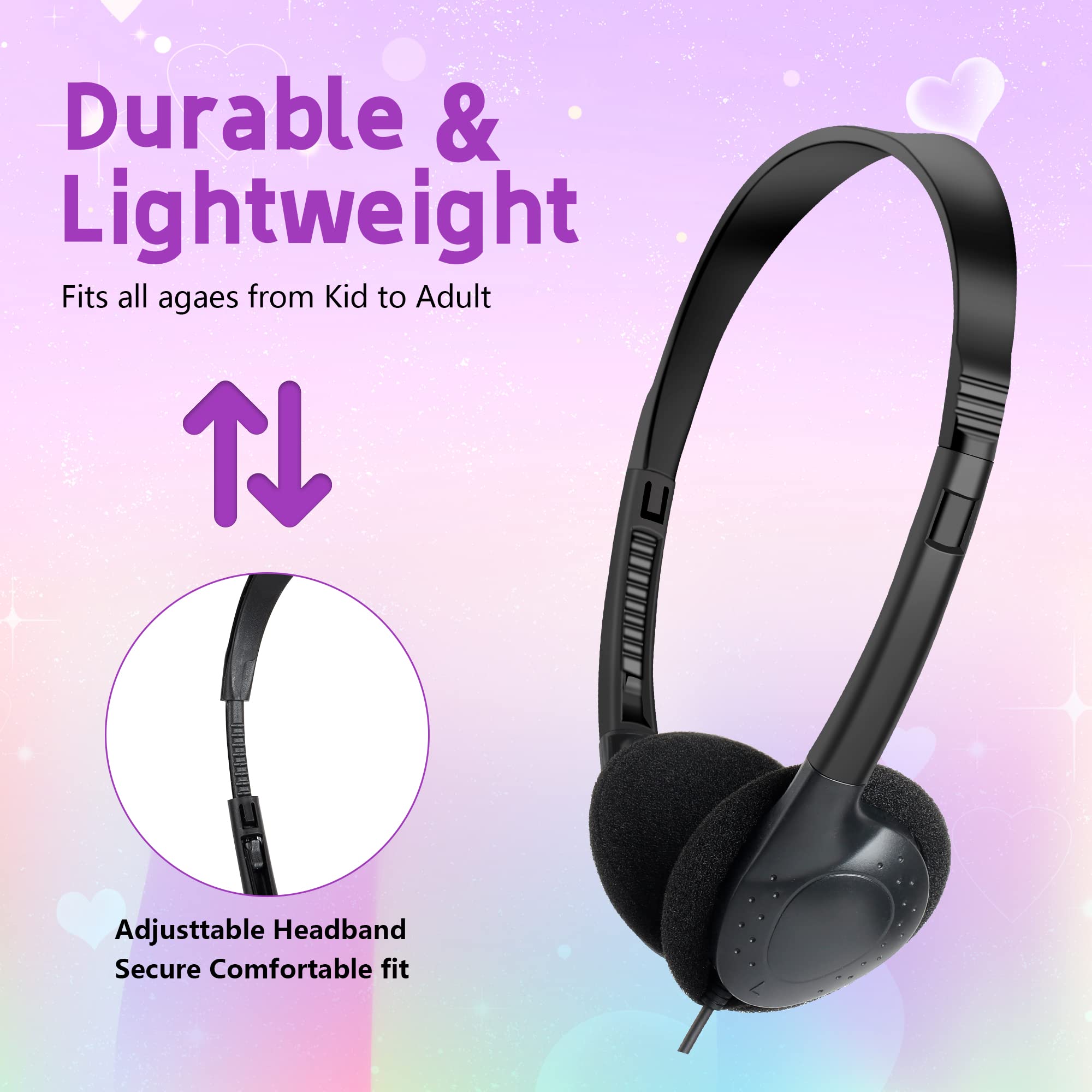Foto 5 pulgar | Paquete de 30 Auriculares YFSFQS Negros para Niños - Venta Internacional