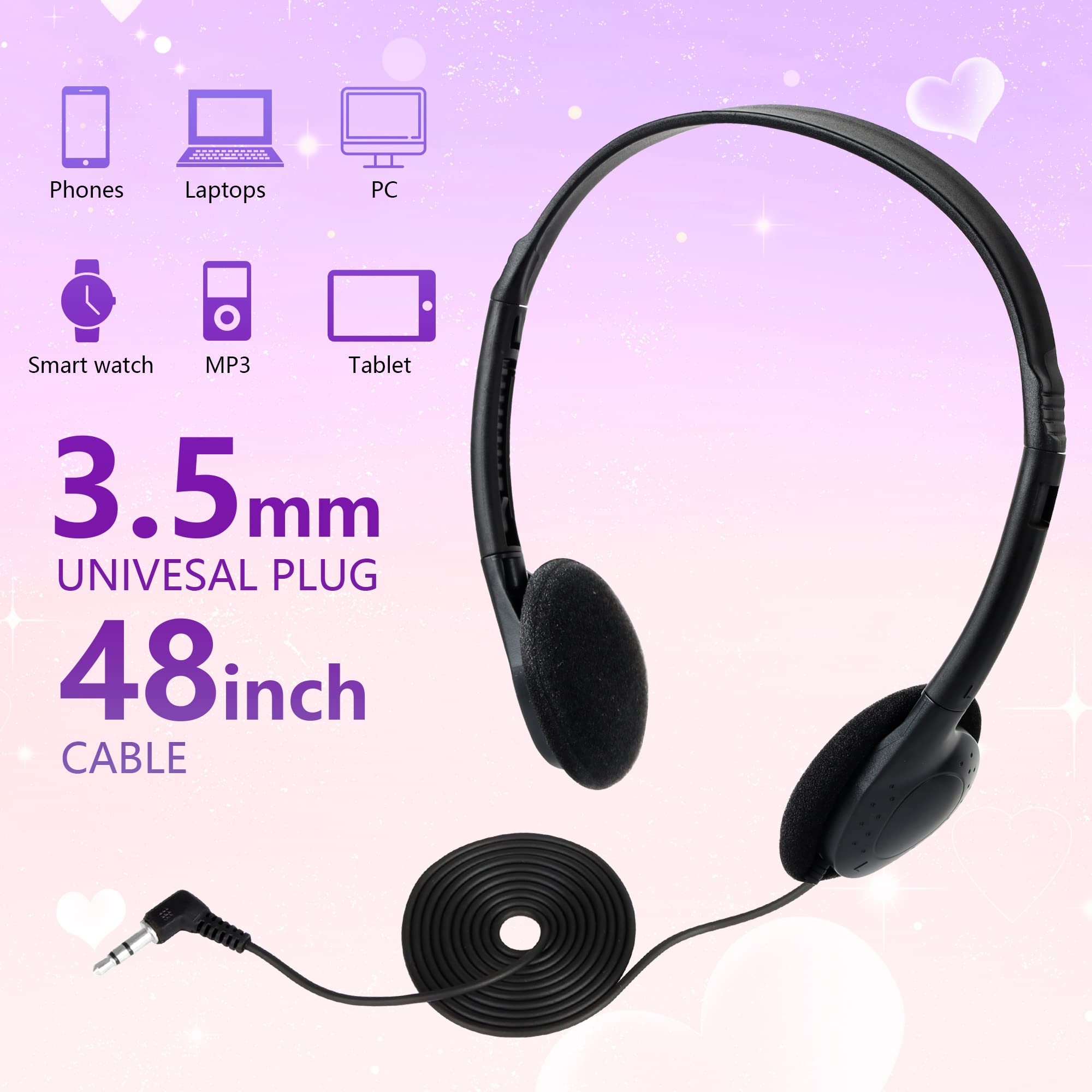 Foto 6 pulgar | Paquete de 30 Auriculares YFSFQS Negros para Niños - Venta Internacional