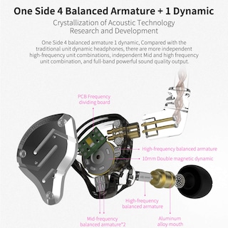 Foto 3 | Auriculares Intraurales Linsoul KZ ZS10 Pro 4ba+1dd 5 Driver Hifi - Venta Internacional