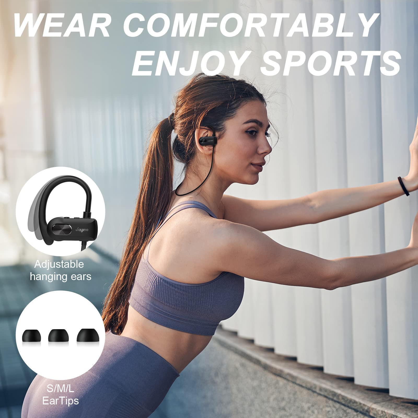 Foto 6 pulgar | Auriculares Bluetooth Jayine V8d Inalámbricos Ip67 a Prueba de Agua - Venta Internacional