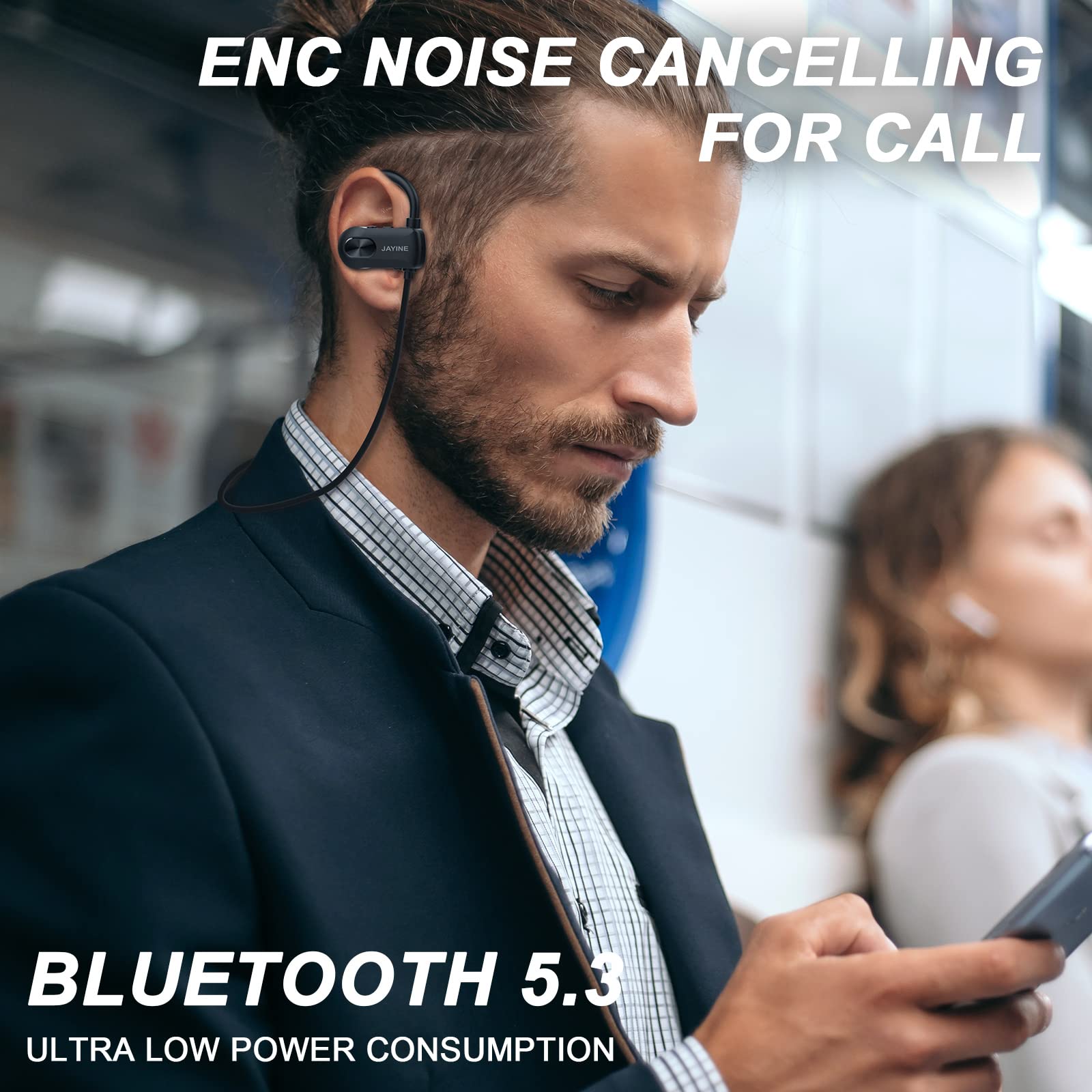 Foto 7 pulgar | Auriculares Bluetooth Jayine V8d Inalámbricos Ip67 a Prueba de Agua - Venta Internacional