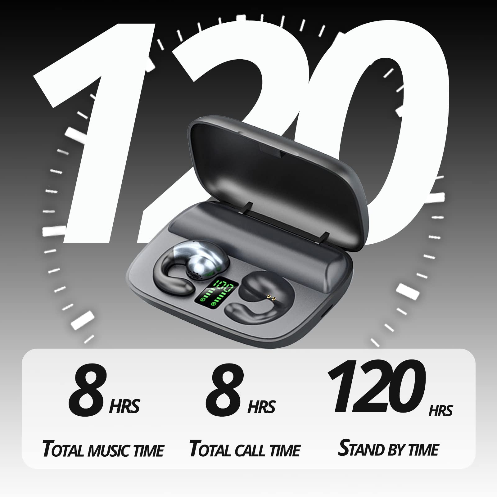 Foto 3 pulgar | Auriculares Inalámbricos Loluka con Ganchos para la Oreja - Venta Internacional