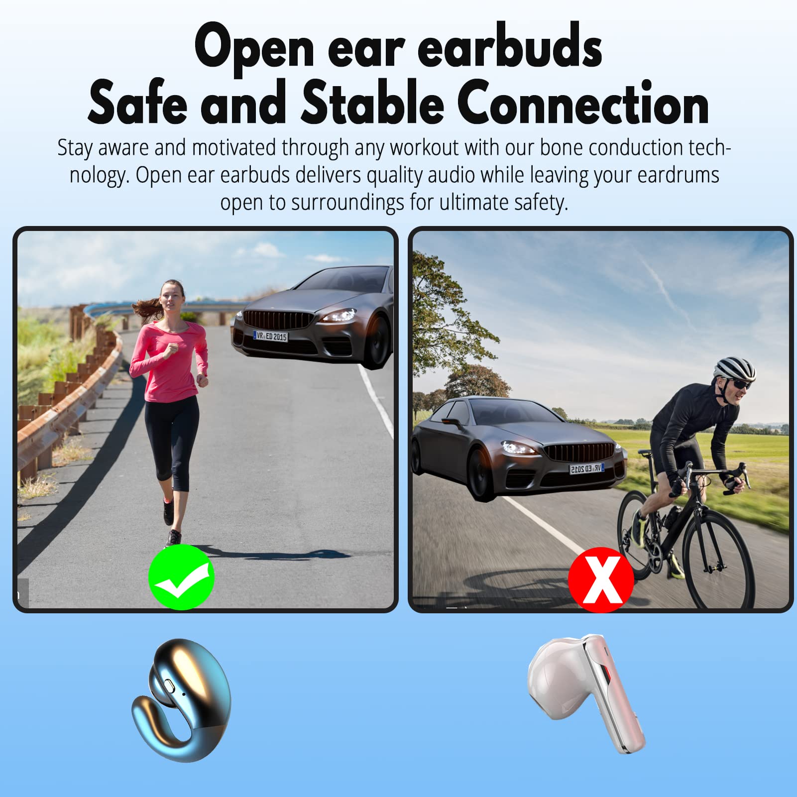 Foto 4 pulgar | Auriculares Inalámbricos Loluka con Ganchos para la Oreja - Venta Internacional