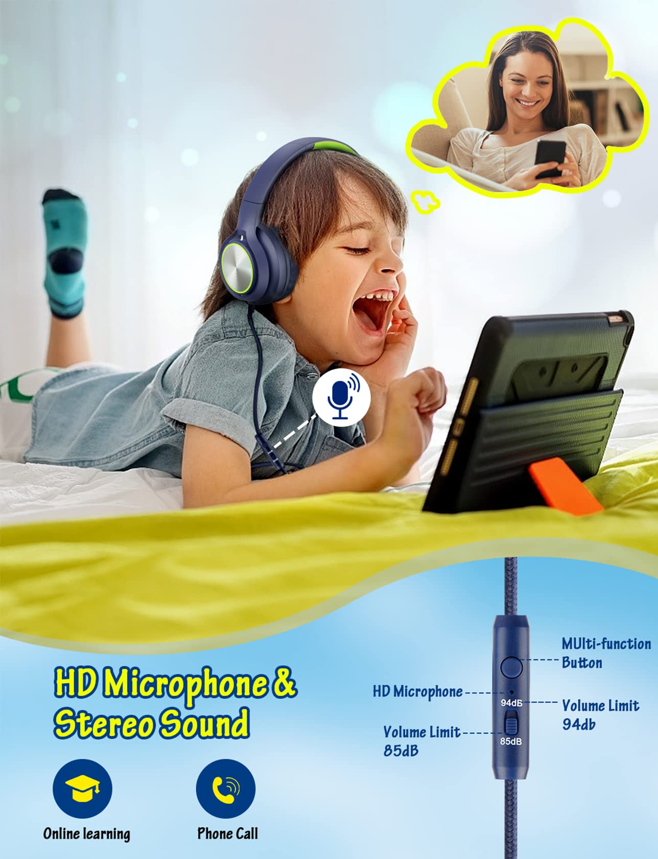 Foto 3 pulgar | Auriculares Voopwink con Micrófono 85/94 Db - Venta Internacional