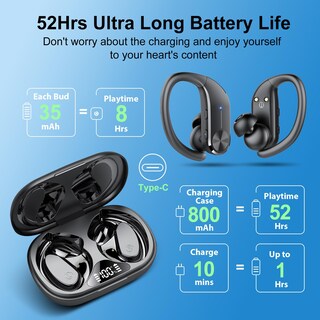 Foto 3 | Audífonos In Ear Hadbleng Negros con Bluetooth-Venta Internacional