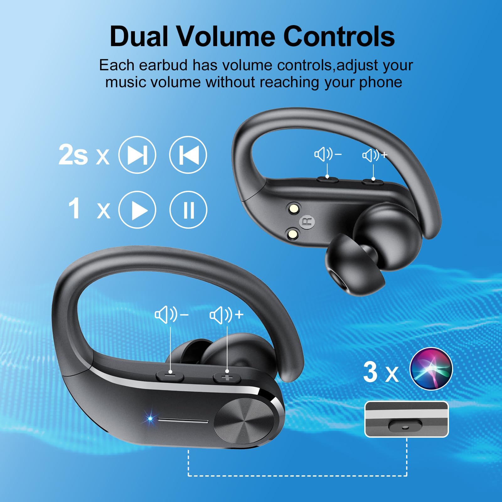 Foto 7 pulgar | Audífonos In Ear Hadbleng Negros con Bluetooth-Venta Internacional