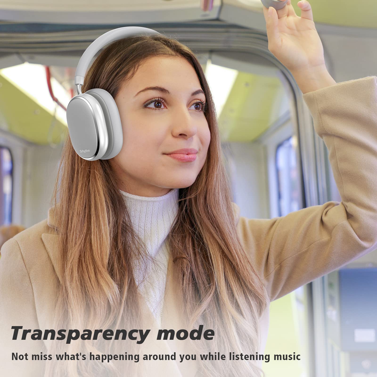 Foto 3 | Audífonos Inalámbricos Srhythm Blancos con Bluetooth-Venta Internacional
