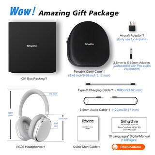 Foto 5 | Audífonos Inalámbricos Srhythm Blancos con Bluetooth-Venta Internacional