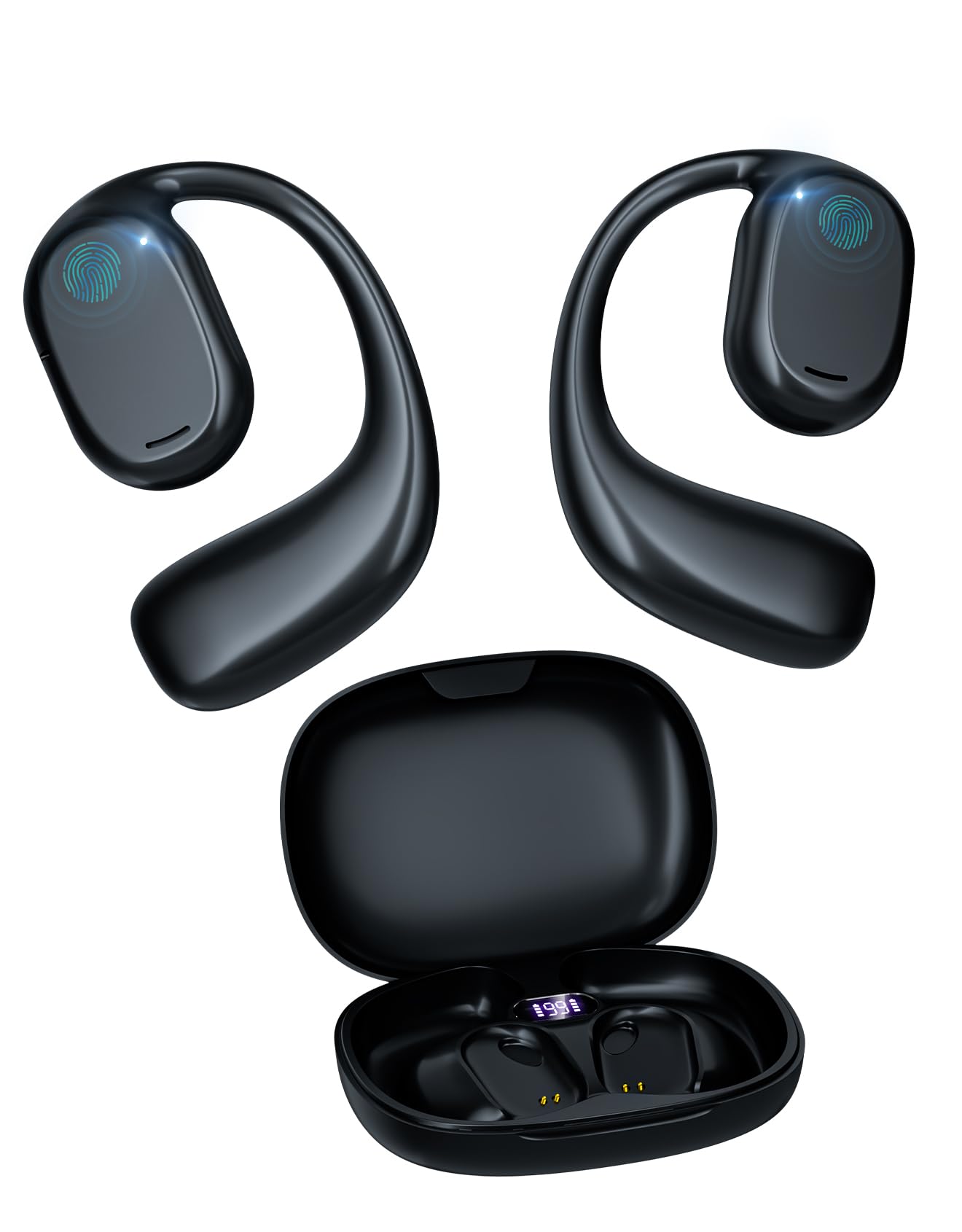 Audífonos In Ear Zruhig Negros con Bluetooth-Venta Internacional