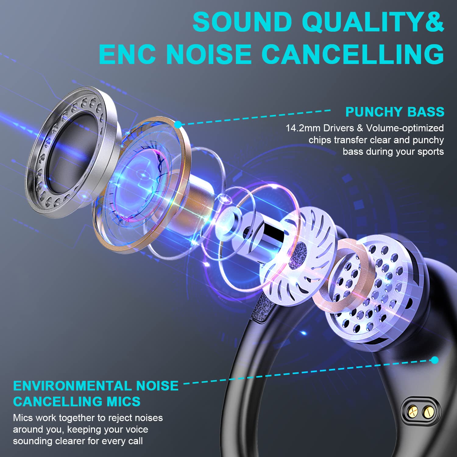 Foto 4 pulgar | Audífonos In Ear Ltinist Negros con Bluetooth-Venta Internacional