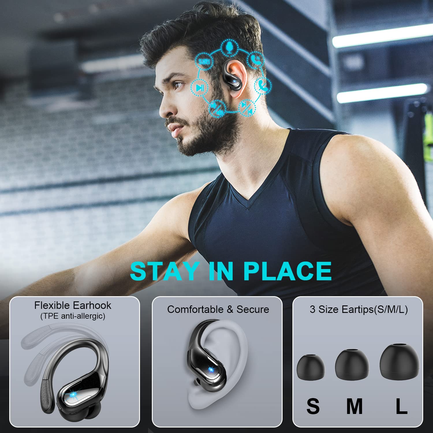 Foto 5 pulgar | Audífonos In Ear Ltinist Negros con Bluetooth-Venta Internacional