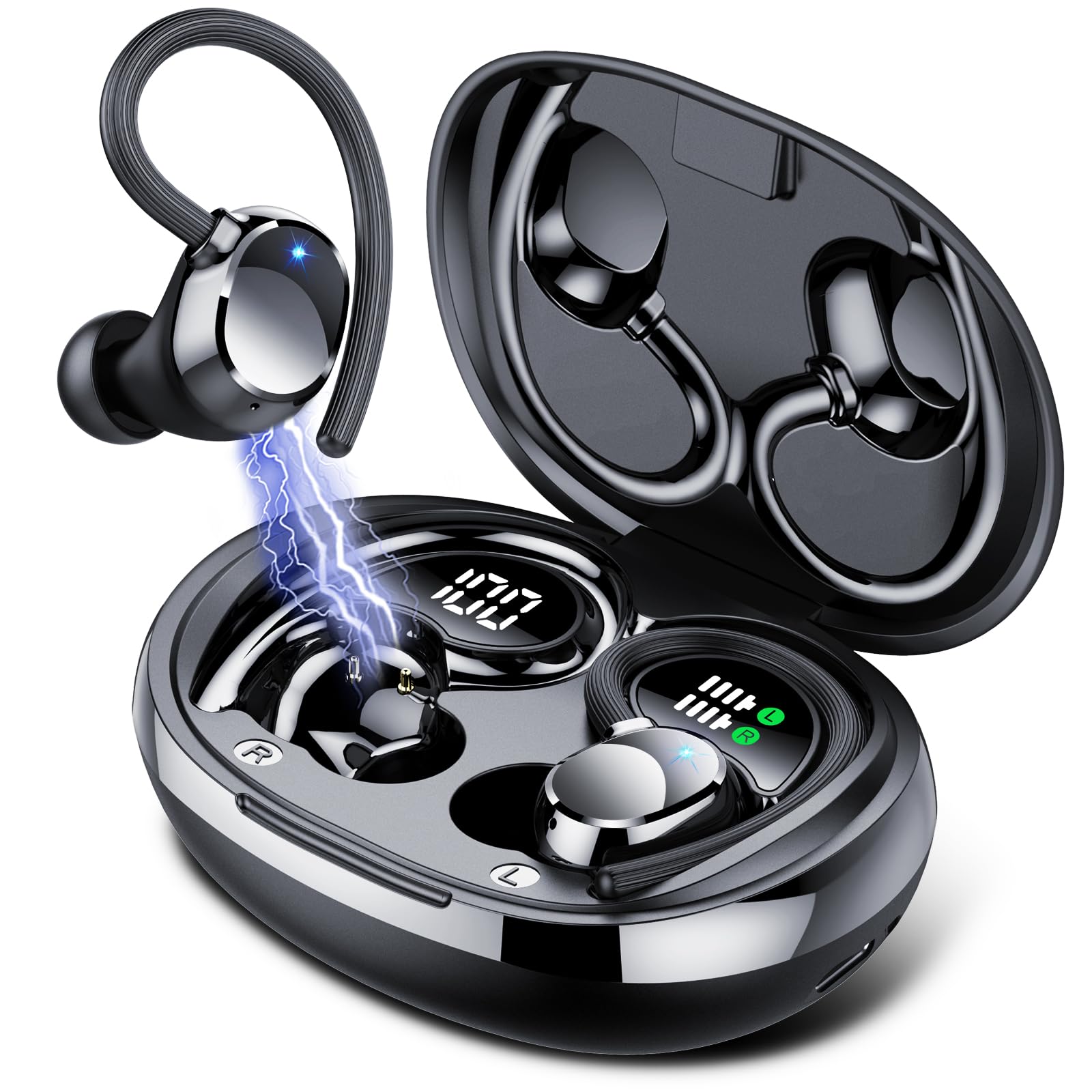 Foto 2 pulgar | Audífonos In Ear Qxq Negros con Bluetooth-Venta Internacional