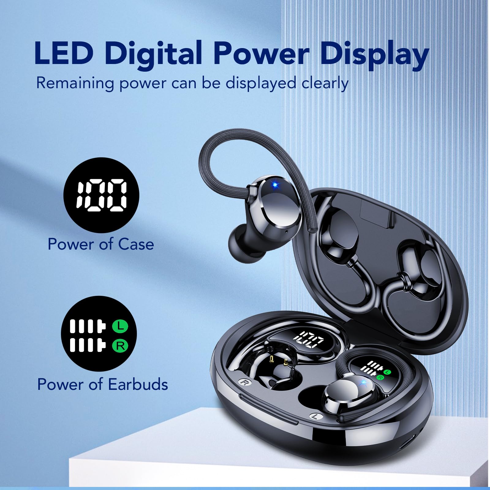Foto 5 pulgar | Audífonos In Ear Qxq Negros con Bluetooth-Venta Internacional