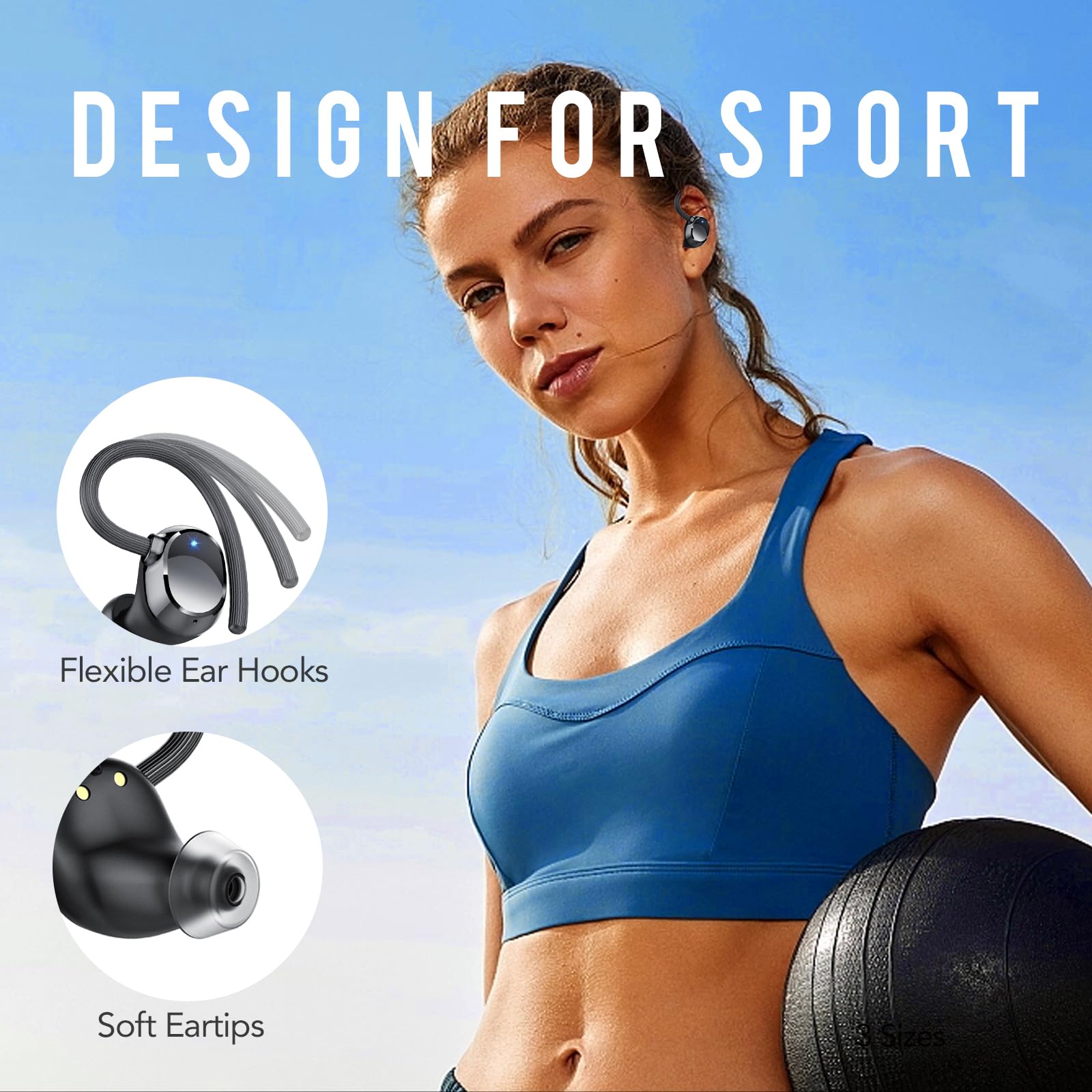 Foto 6 pulgar | Audífonos In Ear Qxq Negros con Bluetooth-Venta Internacional