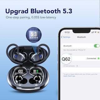 Foto 6 | Audífonos In Ear Qxq Negros con Bluetooth-Venta Internacional