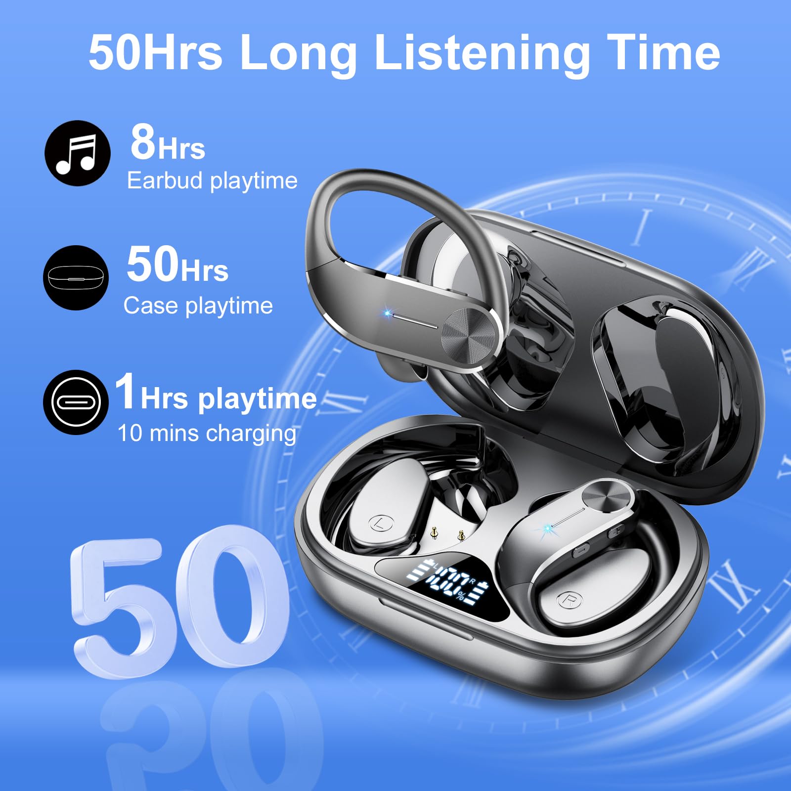 Foto 3 pulgar | Auriculares Bluetooth Hadbleng Q28s-b Negros - Venta Internacional