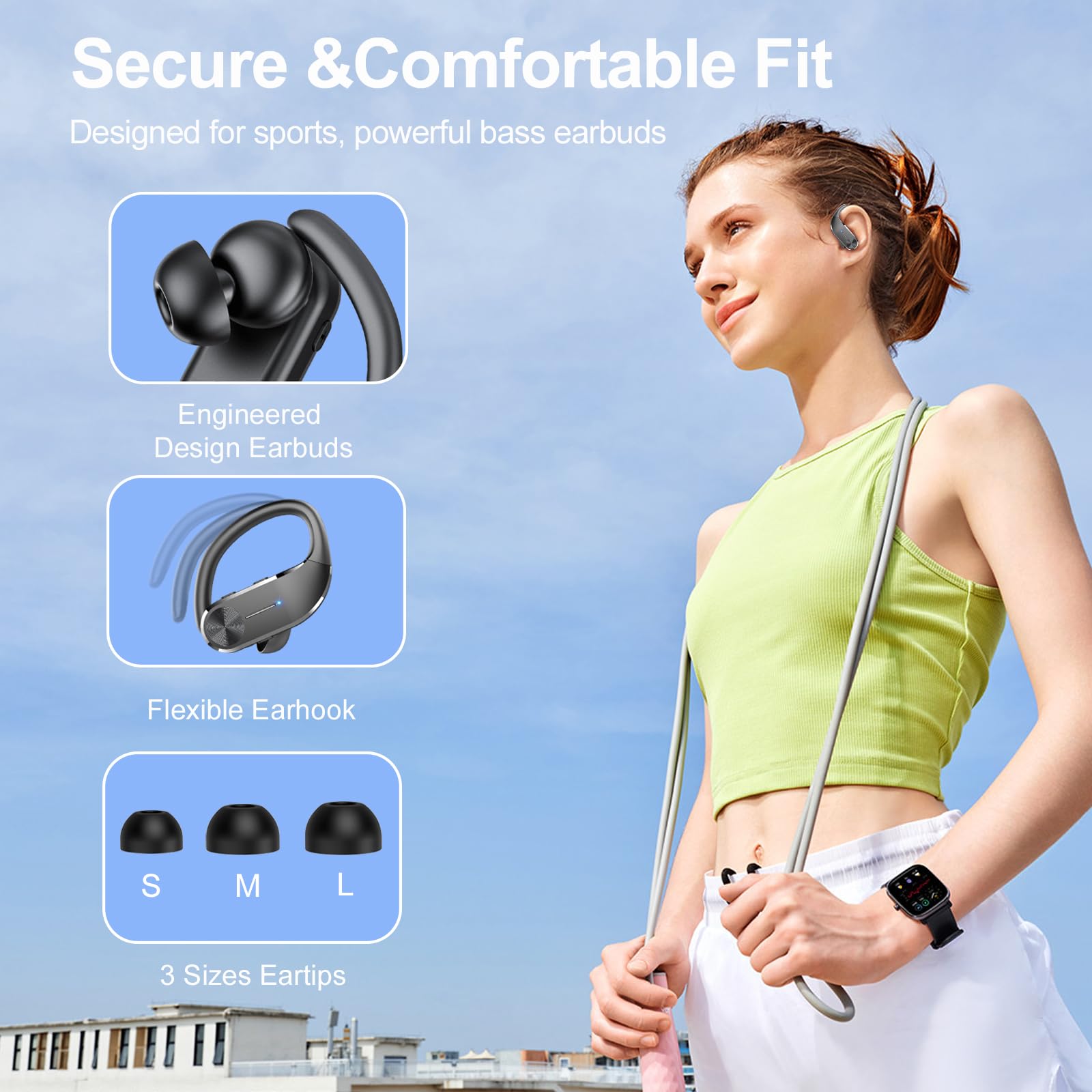 Foto 6 pulgar | Auriculares Bluetooth Hadbleng Q28s-b Negros - Venta Internacional