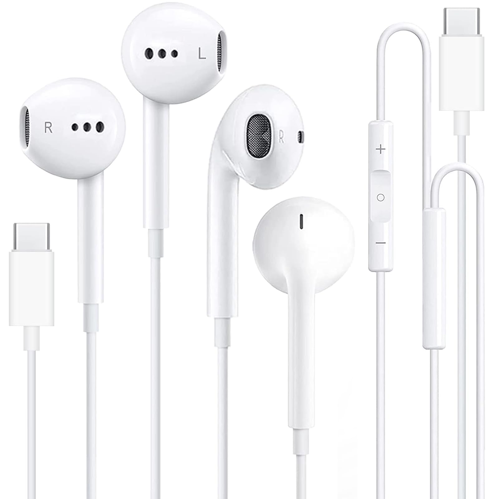 Foto 2 pulgar | Auriculares USB C Excpsue con Micrófono para iPhone 15 Pro M - Venta Internacional