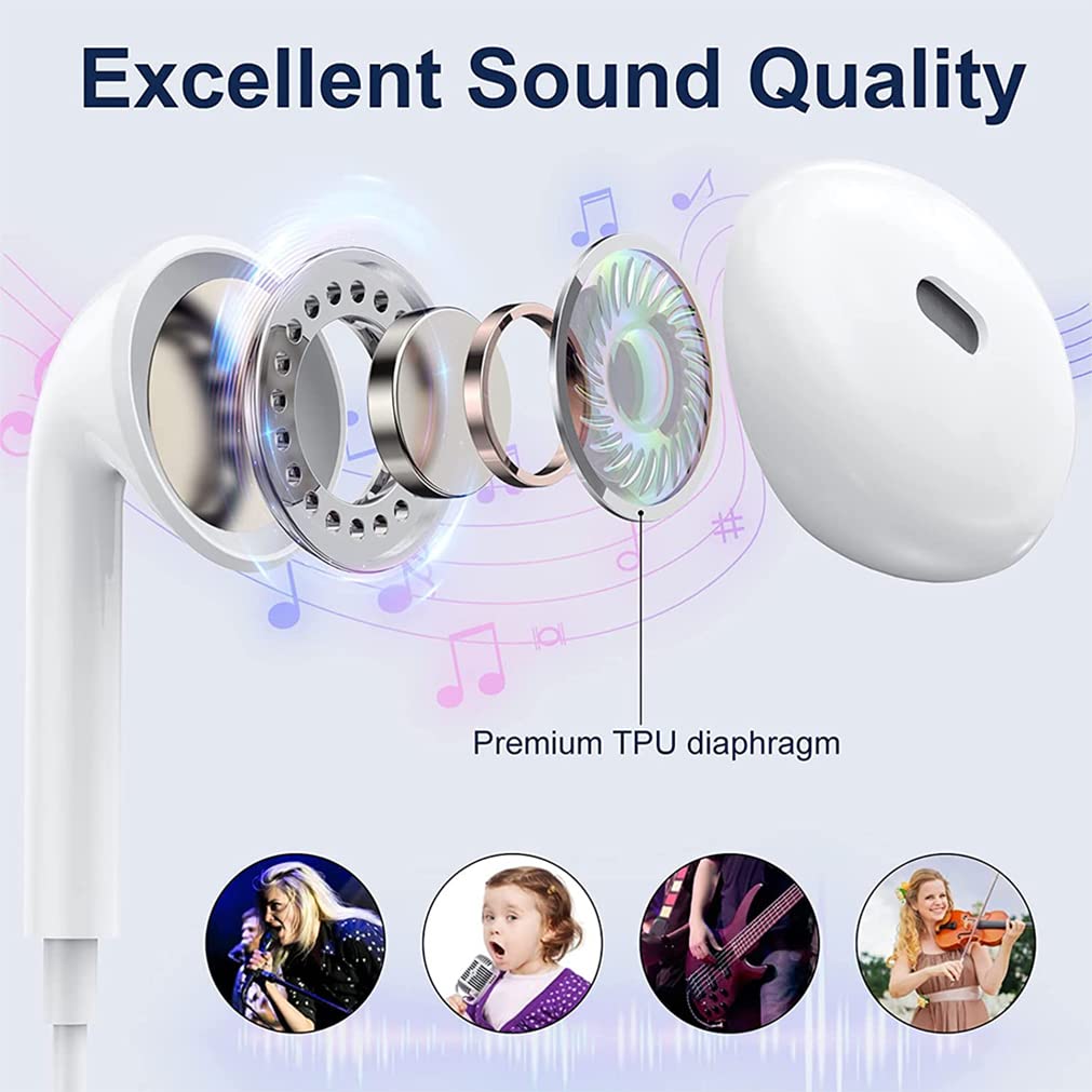 Foto 4 pulgar | Auriculares con Cable Skycable con Certificación Mfi para iPhone con Micrófono y Volumen - Venta Internacional