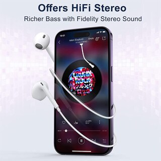 Foto 5 | Auriculares con Cable Skycable con Certificación Mfi para iPhone con Micrófono y Volumen - Venta Internacional