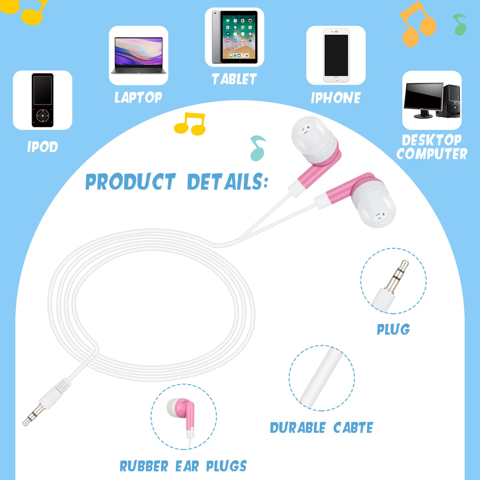 Foto 4 pulgar | Auriculares Kigeli 100 Unidades - Venta Internacional