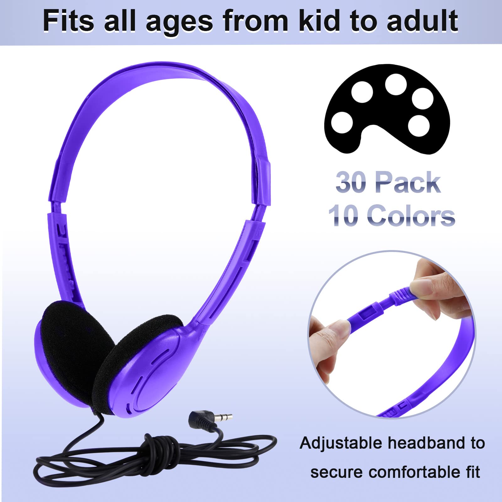 Foto 3 pulgar | Paquete de 30 Auriculares Yunsailing para Niños - Venta Internacional