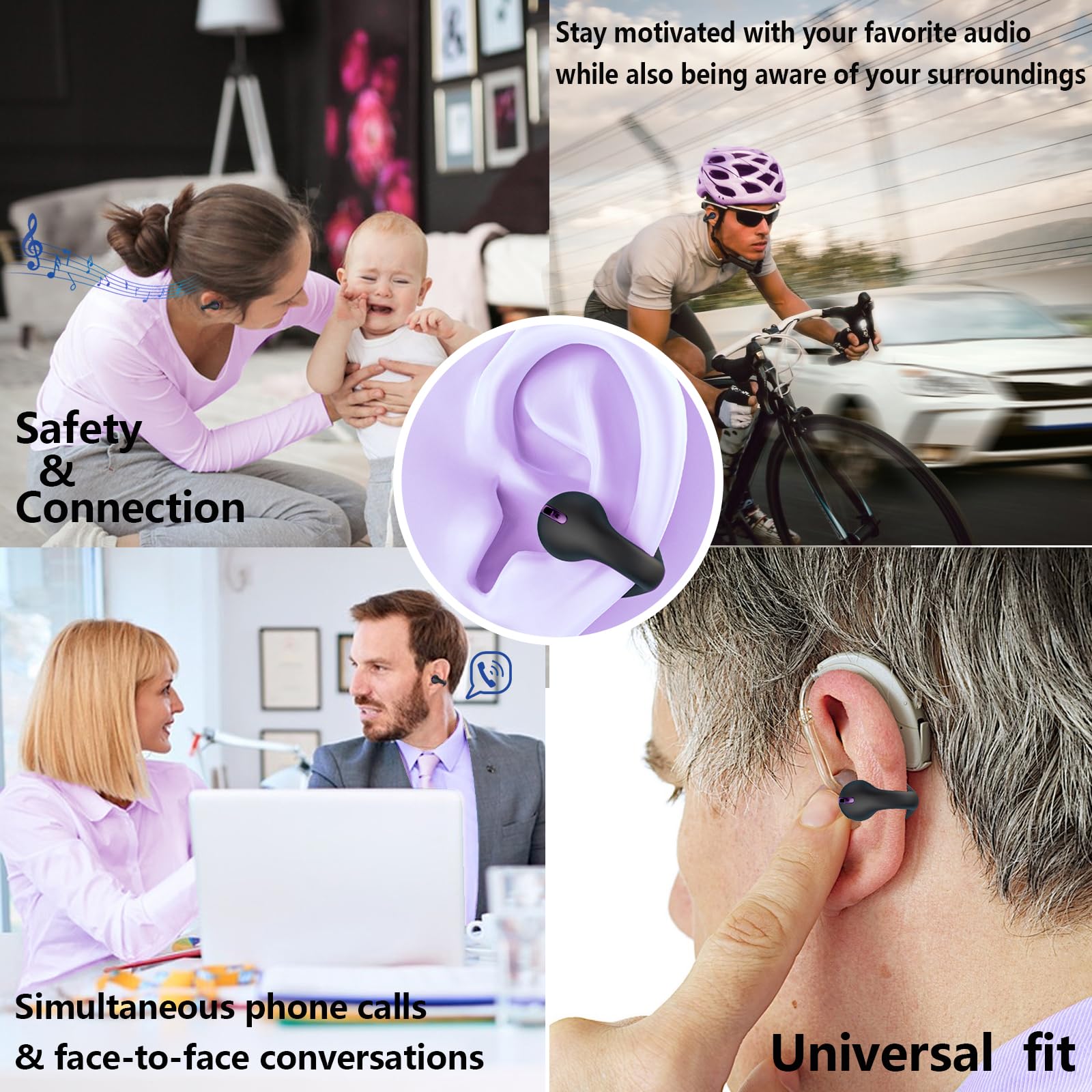 Foto 5 pulgar | Auriculares de Conducción Ósea de Oído Abierto Auriculares Inalámbricos Xmenha - Venta Internacional