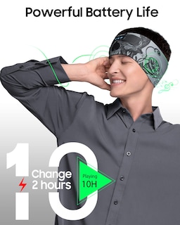 Foto 2 | Auriculares para Dormir con Diadema Bluetooth Musicozy Skull Design - Venta Internacional