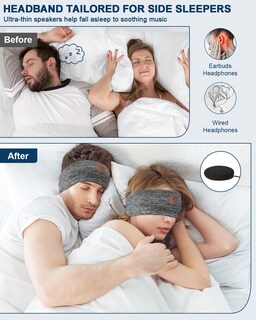 Foto 2 | Auriculares para Dormir Mixiba Sleep Diadema Bluetooth con Micrófono - Venta Internacional