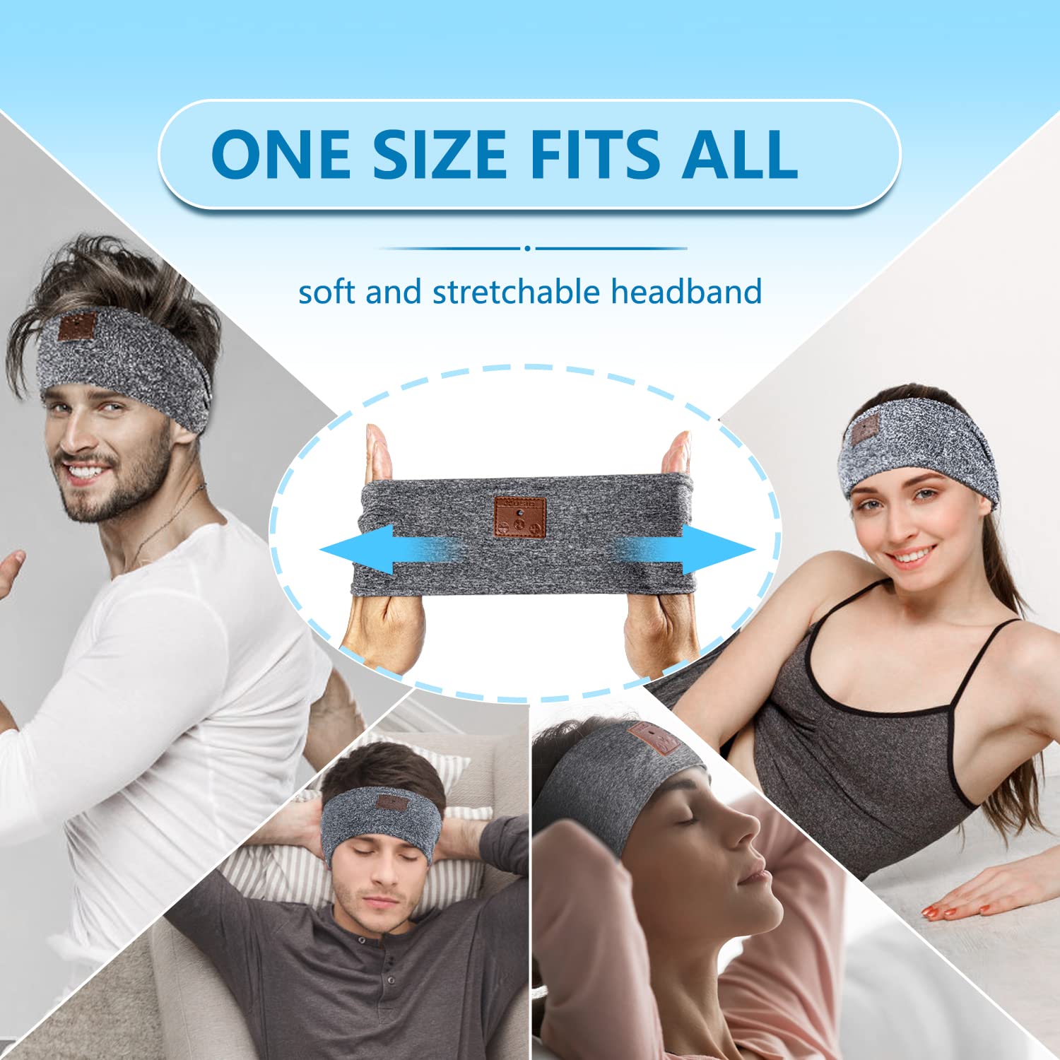 Foto 4 pulgar | Auriculares para Dormir Mixiba Sleep Diadema Bluetooth con Micrófono - Venta Internacional