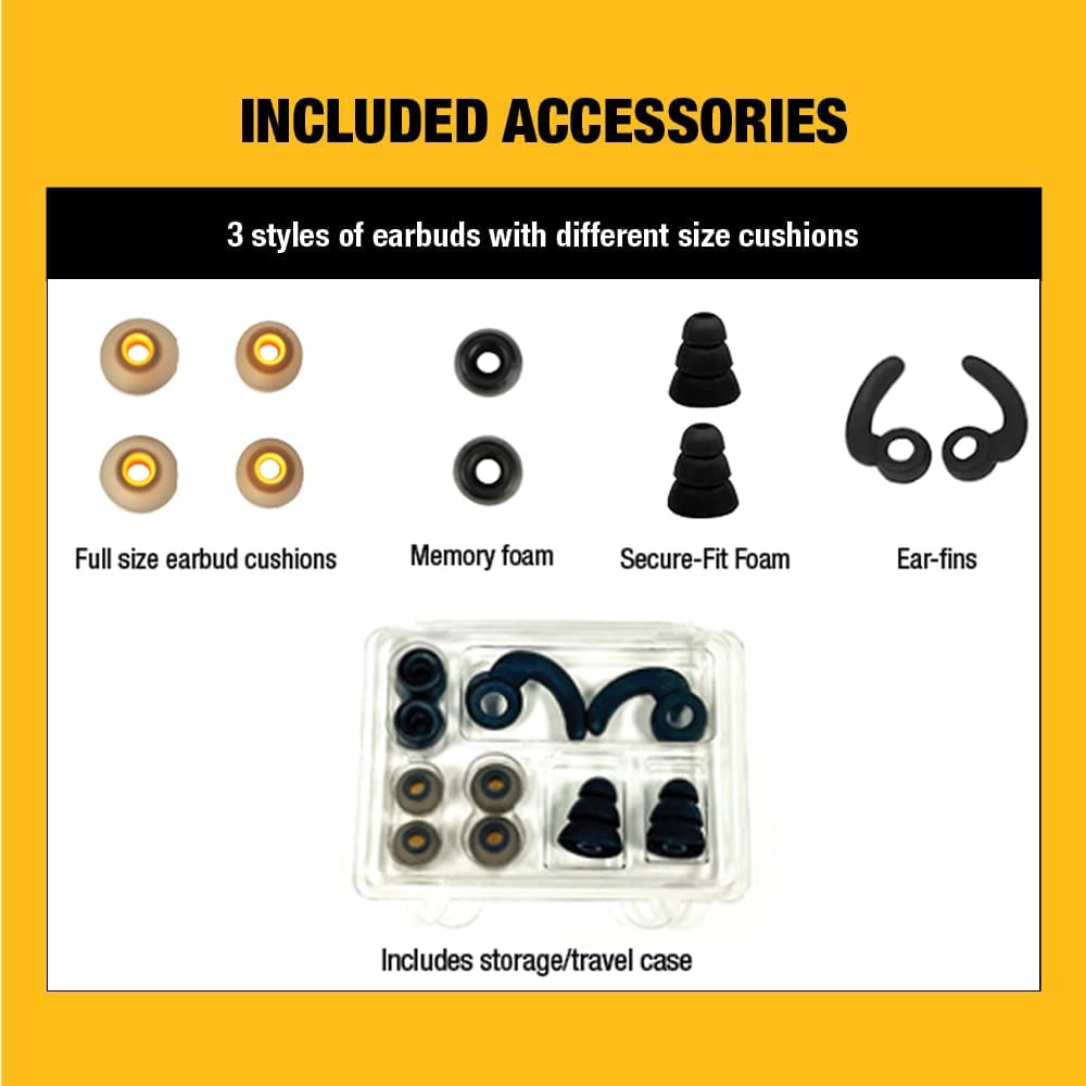 Foto 8 pulgar | Auriculares Inalámbricos Bluetooth con Banda para El Cuello Dewalt 15h Playtime - Venta Internacional